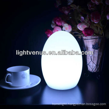 color changing rechargeable led egg table lamp